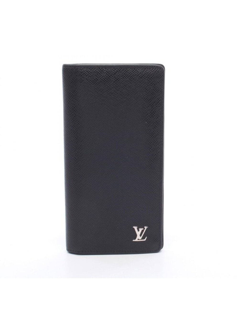 Louis Vuitton Bifold Wallet Portefeuille Brazza Taiga Noir Leather